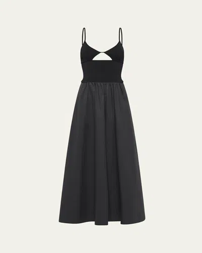 ST AGNI SLEEVELESS KNIT CAMI MAXI DRESS