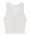 St Agni Sleeveless Knitted Vest In Multi