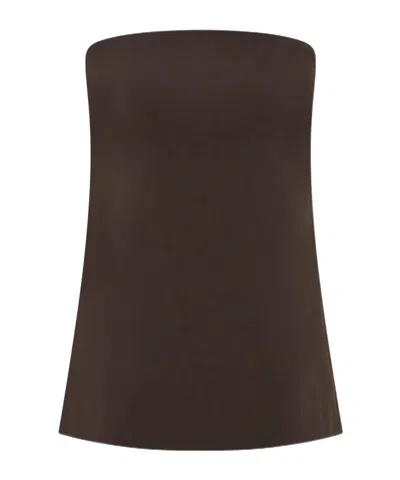 St Agni Sleeveless Top In Brown