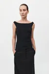St Agni Slim Bateau Top In Black