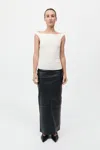 St Agni Slim Bateau Top In White