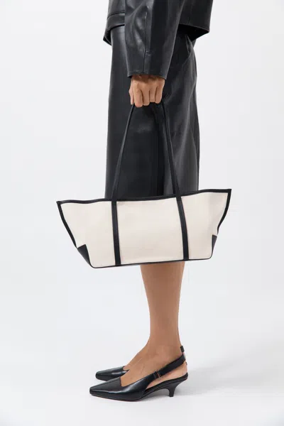 St Agni Slim Bateau Tote In Brown