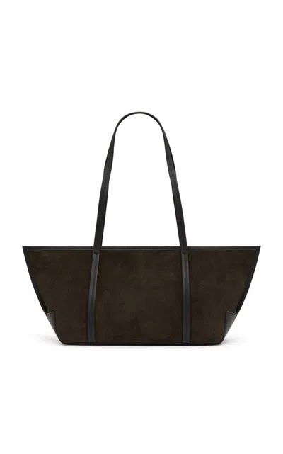 St Agni Slim Bateau Tote In Brown