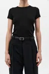 St Agni Slim Belt In Black