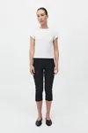 St Agni Slim Capri Pant In Black