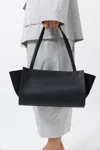 St Agni Slim Wonton Tote In Black