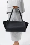 St Agni Slim Wonton Tote In Black