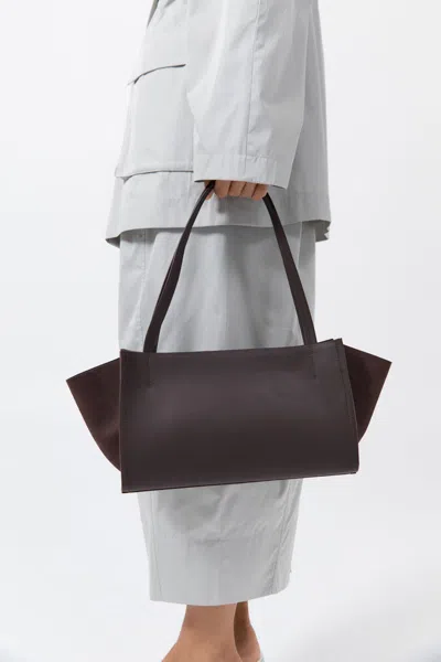 St Agni Slim Wonton Tote In Brown