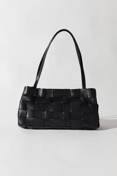 St Agni Slim Woven Tote In Black