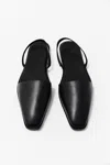 St Agni Sling Back Flat In Black In Black