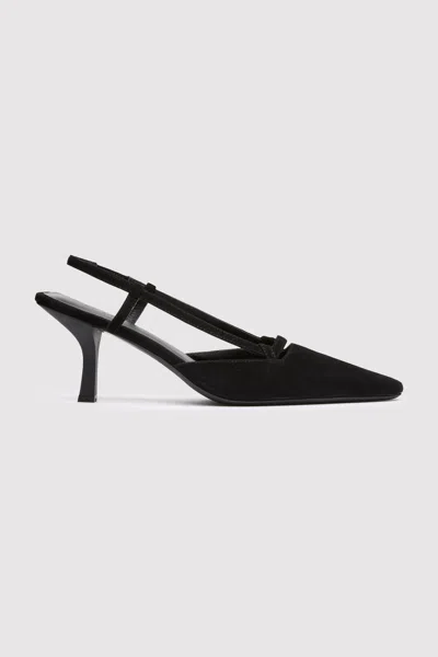 St Agni Sling Back Heel In Black