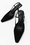 St Agni Sling Back Heel In Black In Black