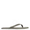St Agni Smokey Olive Flat Padded Flip Flops In Green
