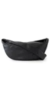 St Agni Soft Crescent Bag Black In Black