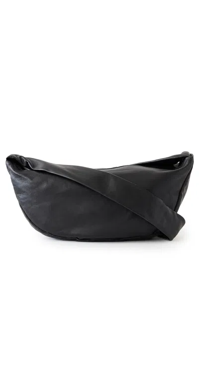 St Agni Soft Crescent Bag Black