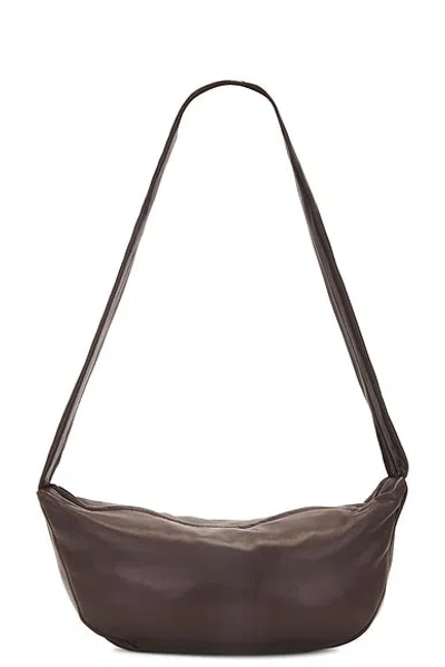 St Agni Soft Crescent Bag In Chocolate