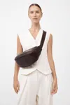 St Agni Soft Crescent Bag In Chocolate