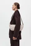 St Agni Soft Crescent Bag In Creme