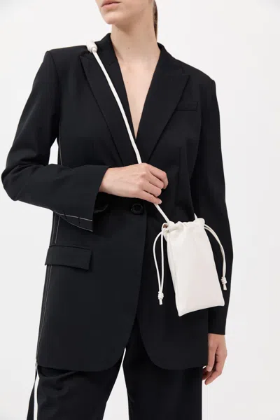 St Agni Soft Drawstring Pouch In Tofu