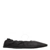 St Agni Soft Gathered Flats In Black