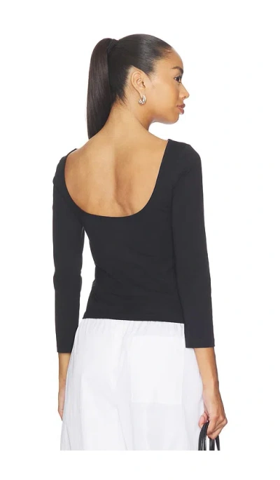 St Agni Soft Jersey Ballerina Top In Blue