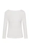 St Agni Soft Jersey Ballerina Top In White