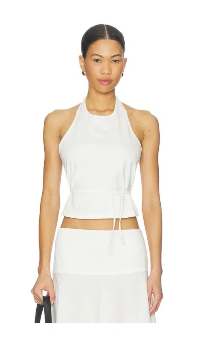 ST AGNI SOFT JERSEY HALTER TOP