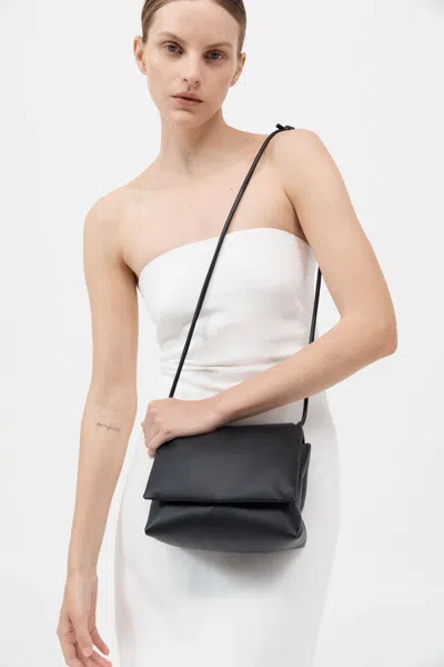 St Agni Dual Envelope Clutch In Black