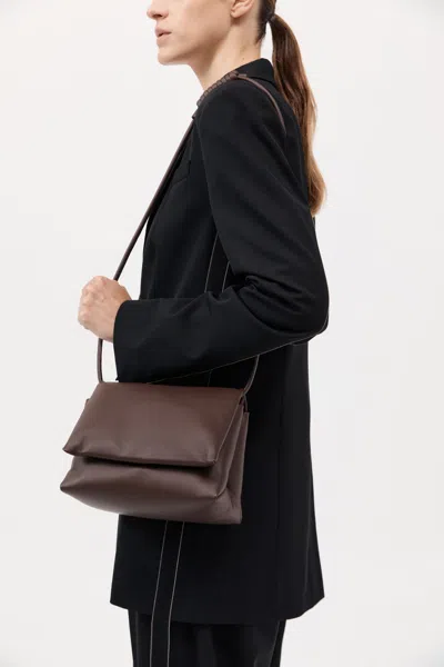St Agni Soft Pillow Bag In Chocolate