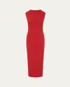 St Agni Soft Sculptural Midi Dress