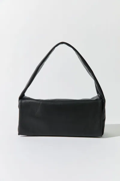 St Agni Soft Slim Satchel In Black