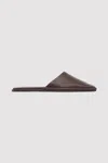 St Agni Soft Square Toe Flat In Brown