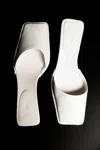 St Agni Soft Square Toe Heel In Tofu
