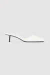 St Agni Soft Square Toe Heel In White
