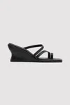 St Agni Soft Strap Contour Wedge In Black