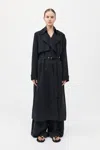 St Agni Soft Tailored Trench In Black