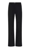 St Agni Splice Paneled Wool-blend Pants In Black