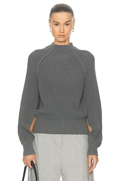 St Agni Split Sleeve Jumper In Smoke