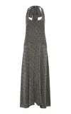 St Agni St. Agni Spot Tassel Lyocell Dress In Gray