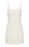 St Agni Square-neck Linen Mini Dress In White