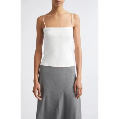 St Agni St. Agni Square Neck Organic Cotton Cami In White