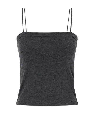 St Agni Organic Cotton-jersey Tank In Gray