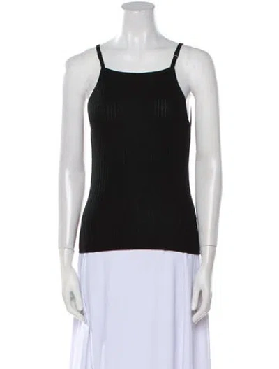 Pre-owned St Agni Square Neckline Sleeveless Top W/ Tags In Black
