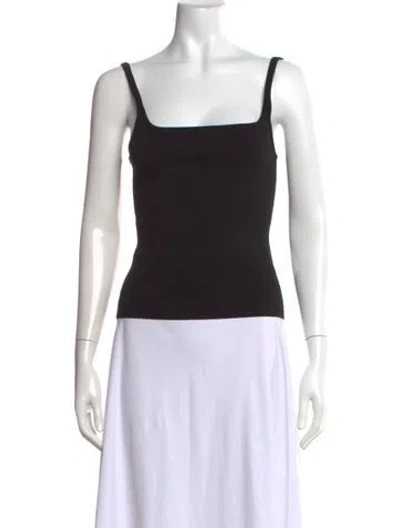 Pre-owned St Agni Square Neckline Sleeveless Top W/ Tags In Black