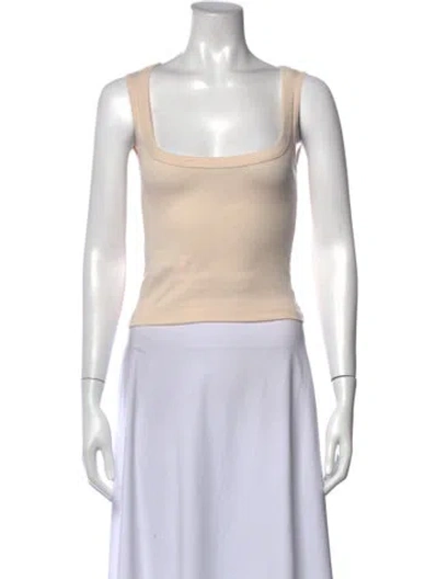 Pre-owned St Agni Square Neckline Sleeveless Top W/ Tags In White
