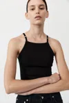 St Agni Square Tank In Black In Black