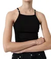 St Agni Square Tank In Black In Black