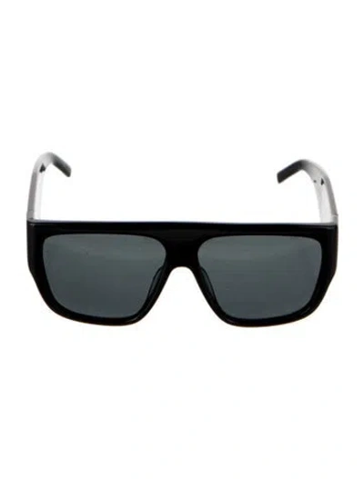 Pre-owned St Agni Square Tinted Sunglasses In Black