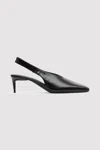 St Agni Square Toe Sling Back Heel In Black