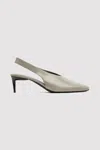 St Agni Square Toe Sling Back Heel In Gray